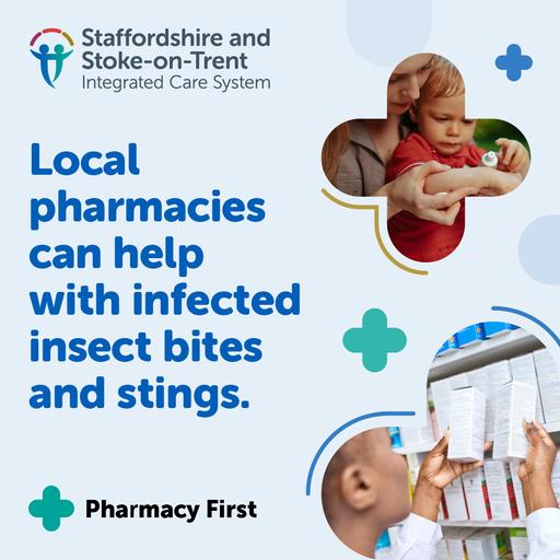 Pharmacy first social media graphic bites stings 01