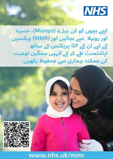 MMR vaccine   posters   Urdu