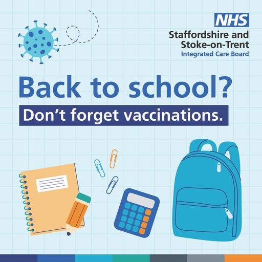 Immunisations back to school social graphic