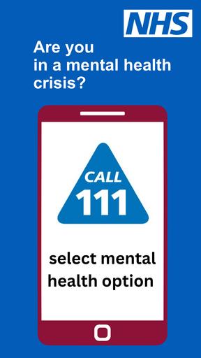 111 Mental health option Instagram story