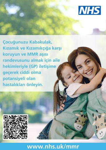MMR vaccine   posters   Turkish