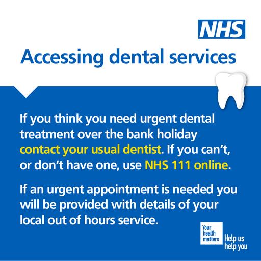 Bank holiday social graphic dental