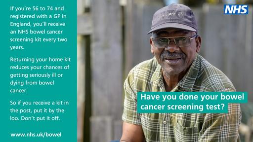 Bowel cancer AV screens graphics 1920x1080 middle age man