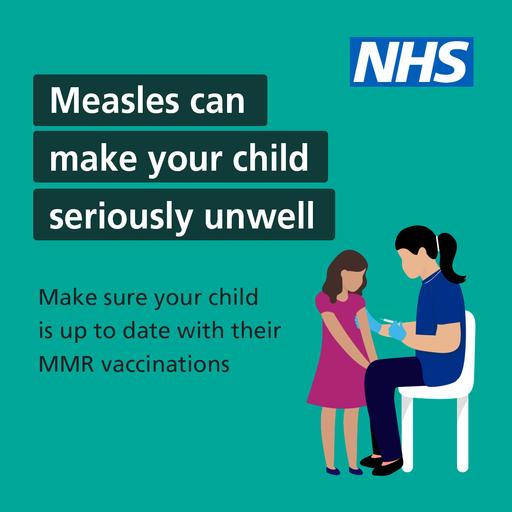 Measles can make your child seriously unwell poster