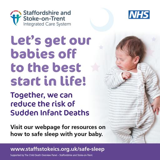 Safe sleep campaign instagram graphic