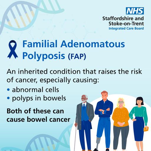 Familial adenomatous polyposis FAP - social media asset