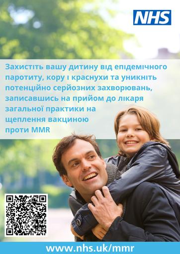 MMR vaccine   posters   Ukrainian