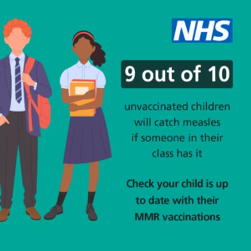 MMR vaccine social media image for unvaccinated children